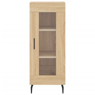 vidaXL Aparador madera contrachapada color roble Sonoma 34,5x34x90 cm