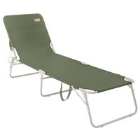 Outwell Tumbona plegable de camping Tenby verde viñedo