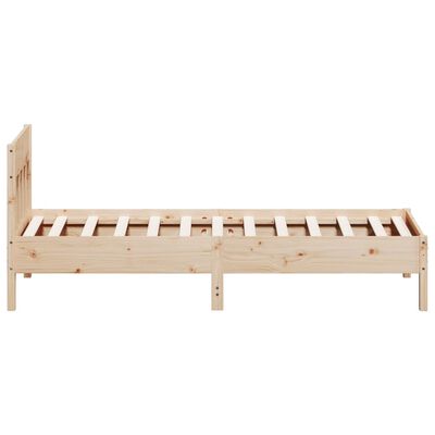 vidaXL Estructura de cama sin colchón madera maciza de pino 90x200 cm