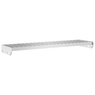 vidaXL Peldaño de rejilla acero galvanizado 90x24x7 cm