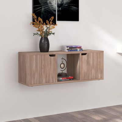 vidaXL Mueble TV madera de ingeniería roble sonoma 88,5x27,5x30,5 cm