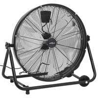 vidaXL Ventilador de tambor industrial negro 60 cm 180 W