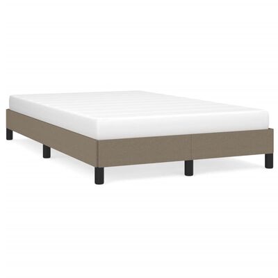 vidaXL Estructura de cama de tela gris taupe 120x200 cm