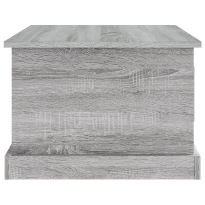 vidaXL Mesa de centro madera contrachapada gris Sonoma 50x50x35 cm