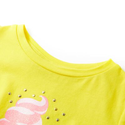 Camiseta infantil amarillo 116