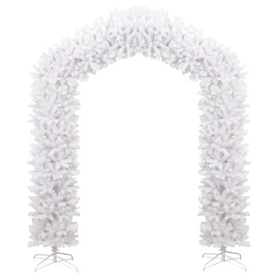 vidaXL Árbol de Navidad en arco blanco 270 cm