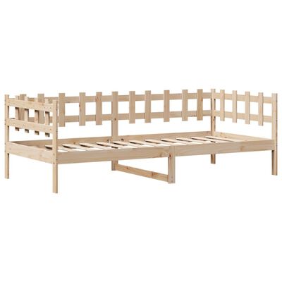 vidaXL Sofá cama con cajones madera maciza de pino 80x200 cm