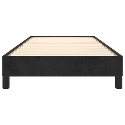 vidaXL Estructura de cama sin colchón terciopelo negro 80x200 cm