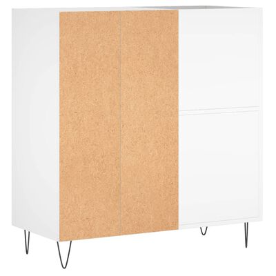 vidaXL Mueble para discos madera contrachapada blanco 84,5x38x89 cm