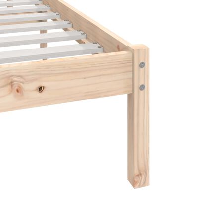 vidaXL Estructura de cama sin colchón madera maciza de pino 180x200 cm