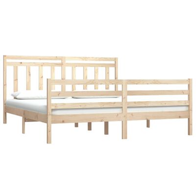 vidaXL Estructura de cama madera maciza 180x200 cm