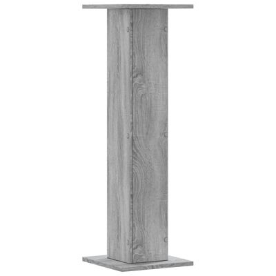 vidaXL Soportes altavoces 2 uds madera gris Sonoma 30x30x95 cm