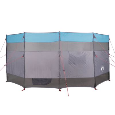 vidaXL Cortaviento de camping impermeable azul 366x152x152 cm