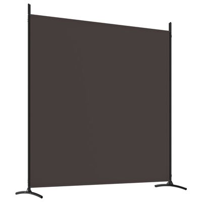 vidaXL Biombo divisor de 4 paneles de tela marrón 698x180 cm