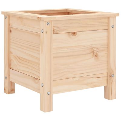 vidaXL Jardinera madera maciza de pino 40x40x39 cm