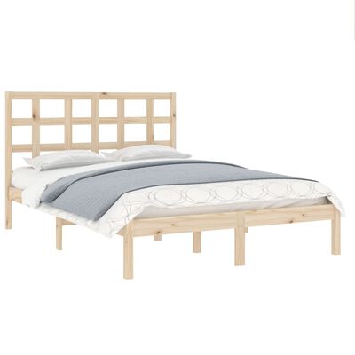 vidaXL Estructura de cama madera maciza de pino 120x200 cm