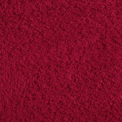 vidaXL Juego de toallas premium SOLUND 8 unidades rojo 600 gsm