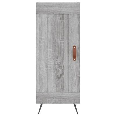 vidaXL Aparador alto madera contrachapada gris Sonoma 34,5x34x180 cm