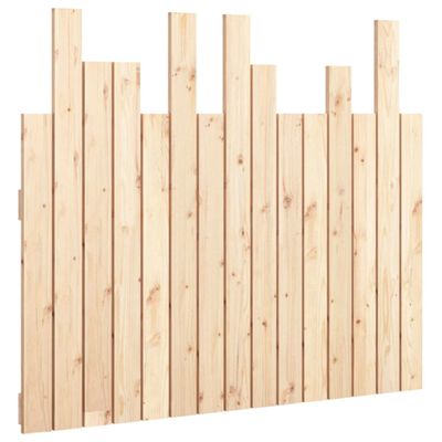 vidaXL Cabecero de cama de pared madera maciza de pino 95,5x3x80 cm