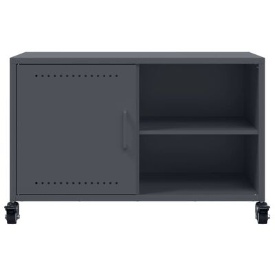 vidaXL Mueble de TV acero gris antracita 68x39x43,5 cm