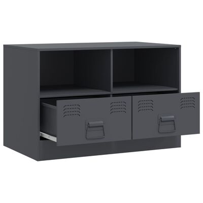 vidaXL Mueble para TV de acero gris antracita 67x39x44 cm