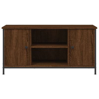 vidaXL Mueble para TV madera contrachapada marrón roble 100x40x50 cm