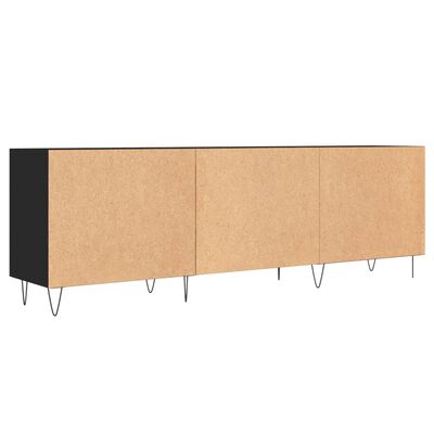 vidaXL Mueble para TV madera de ingeniería negro 150x30x50 cm