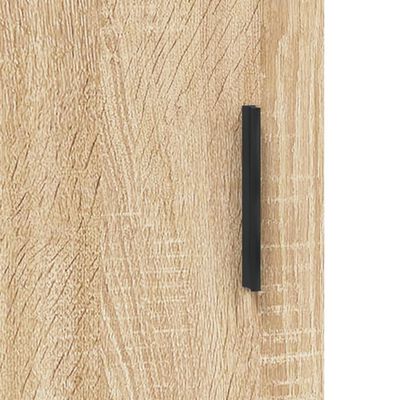 vidaXL Aparador de madera contrachapada roble Sonoma 34,5x34x180 cm