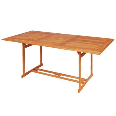 vidaXL Comedor de jardín 7 piezas con cojines madera maciza de teca