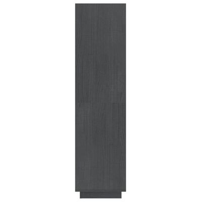 vidaXL Estantería/divisor de espacios madera de pino gris 40x35x135 cm
