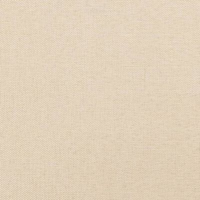 vidaXL Cama box spring con colchón tela color crema 140x190 cm