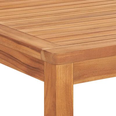 vidaXL Juego de comedor para jardín 5 piezas madera maciza de teca