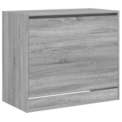 vidaXL Zapatero de madera de ingeniería gris Sonoma 80x42x69 cm