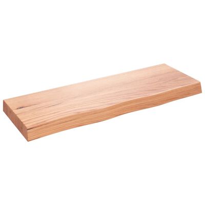 vidaXL Estante pared madera roble tratada marrón claro 80x30x(2-6) cm