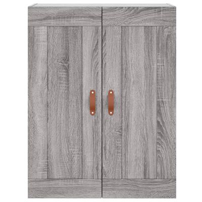 vidaXL Aparador alto madera contrachapada gris sonoma 69,5x34x180 cm