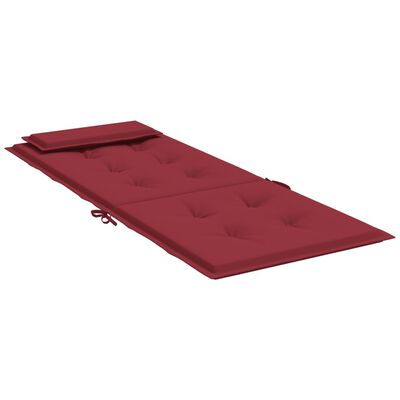 vidaXL Cojines de silla con respaldo alto 6 uds tela Oxford rojo tinto