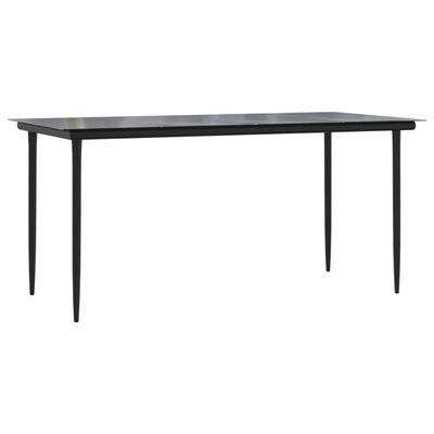 vidaXL Juego de comedor para jardín 5 piezas con cojines gris y negro