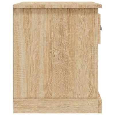 vidaXL Mesitas de noche 2 uds madera contrachapada roble 39x39x47,5 cm