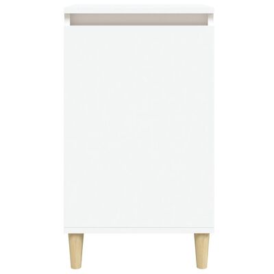 vidaXL Mesitas de noche 2 uds madera contrachapada blanco 40x35x70 cm