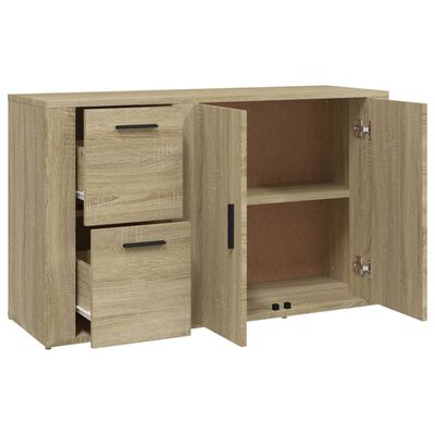 vidaXL Aparador madera contrachapada roble Sonoma 100x33x59,5 cm