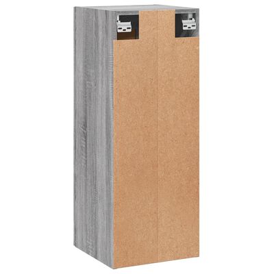 vidaXL Armario de pared madera de ingeniería gris Sonoma 34,5x34x90 cm