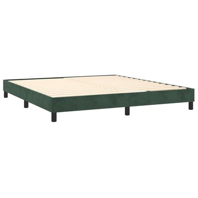 vidaXL Estructura de cama de terciopelo verde 180x200 cm