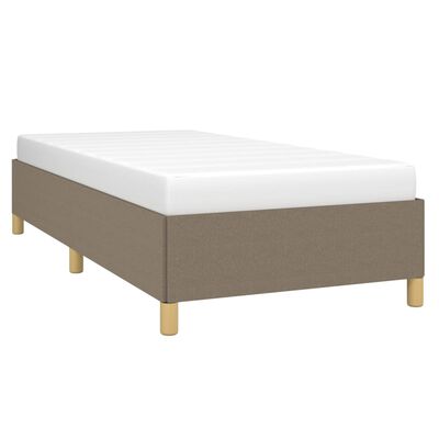 vidaXL Estructura de cama sin colchón tela gris taupe 90x190 cm