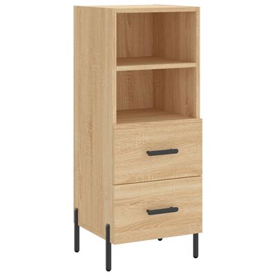 vidaXL Aparador de madera contrachapada roble Sonoma 34,5x34x180 cm