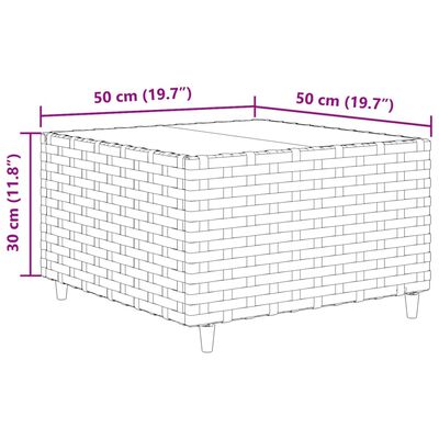 vidaXL Set muebles de jardín 7 piezas y cojines ratán sintético marrón