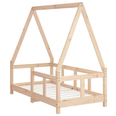 vidaXL Estructura de cama para niños madera maciza de pino 70x140 cm