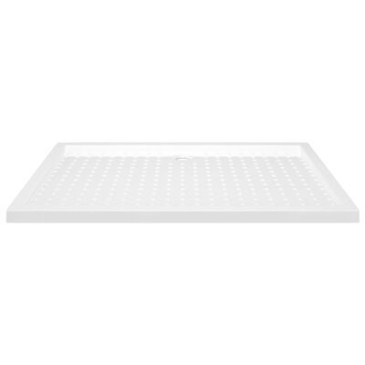 vidaXL Plato de ducha con puntos ABS blanco 80x120x4 cm