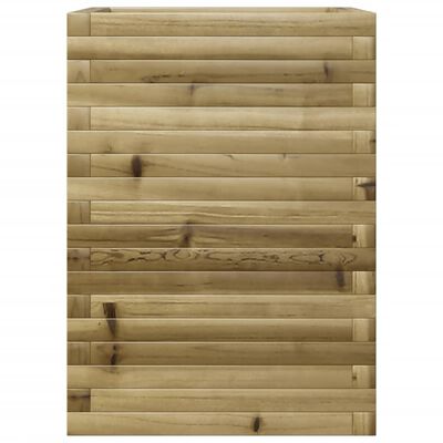 vidaXL Jardinera madera de pino impregnada 50x50x68,5 cm