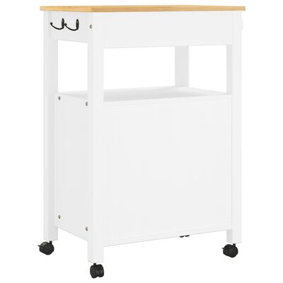 vidaXL Carrito de cocina MONZA madera maciza de pino 60x40x90 cm