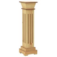 vidaXL Soporte plantas pilar cuadrado madera clara 17x17x66 cm MDF